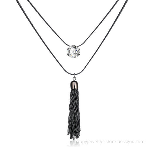 Jenia Newest Design Women Sweater Long Chain Nice Tassel Neckace